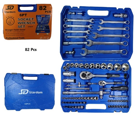 SET DE LLAVE DE TUBO 82 PIEZAS STARD