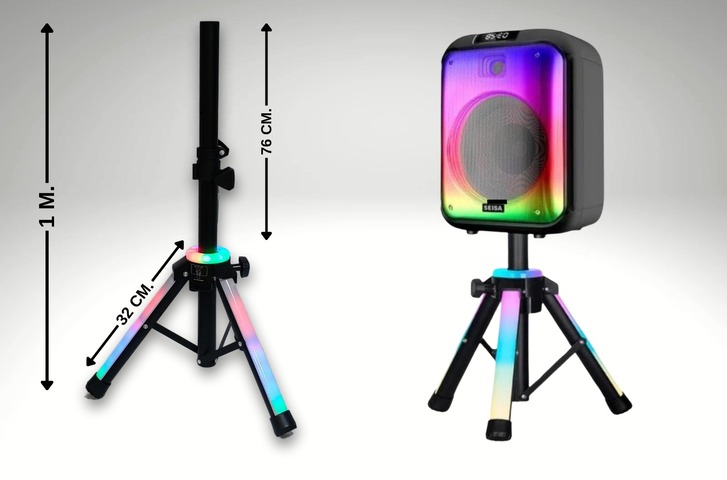 TRIPODE PARA PARLANTE C / LUZ RGB