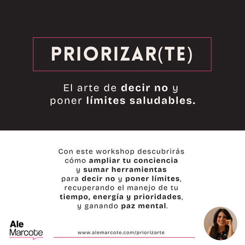 PRIORIZAR(TE) - El arte de decir NO y poner límites saludables