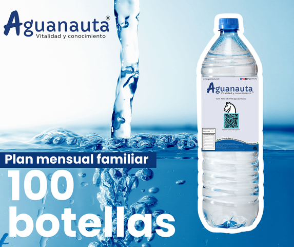 100 Aguanautas de 1 litro