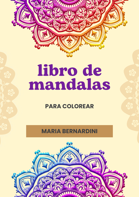 Libro para colorear mandalas Maria Bernardini