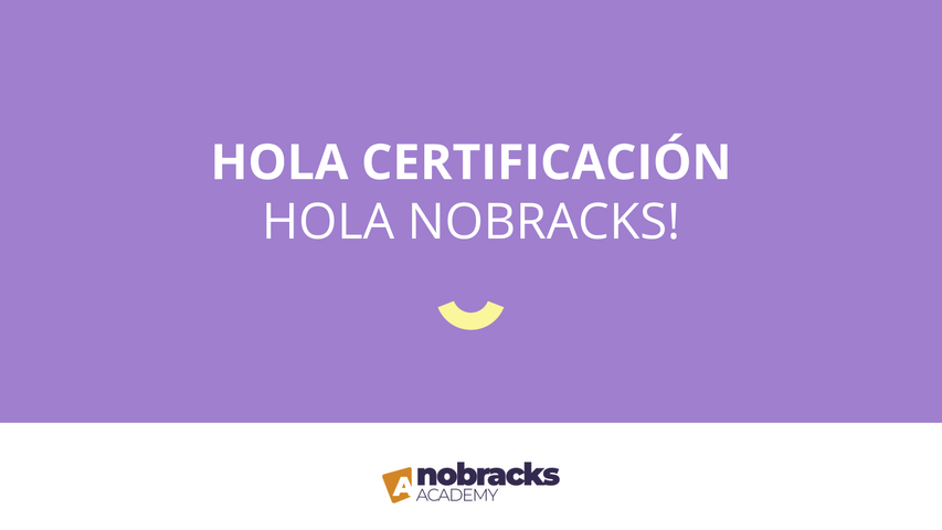 Certificación nobracks!