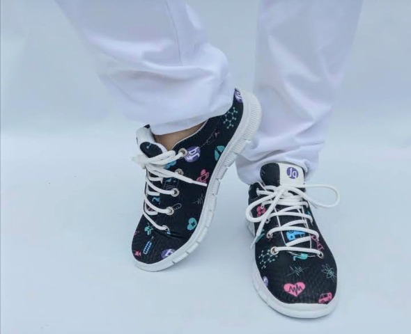 Guardia- Zapatillas ultralivianas estampadas con cordón FQ