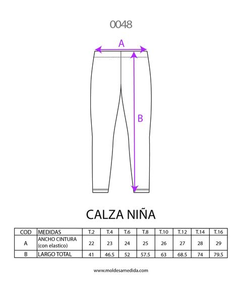0048 | MOLDE CALZA NIÑA