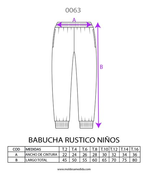 0063 | MOLDE BABUCHA RUSTICO NIÑOS
