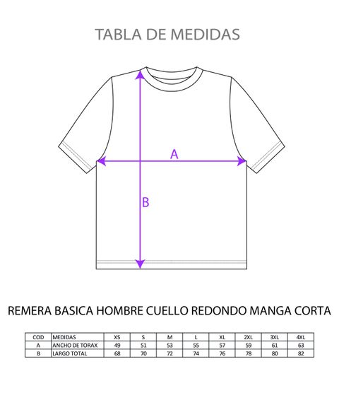 MOLDE FÍSICO REMERA BASICA HOMBRE
