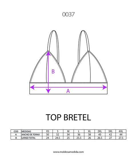 0037 | MOLDE TOP BRETEL MUJER