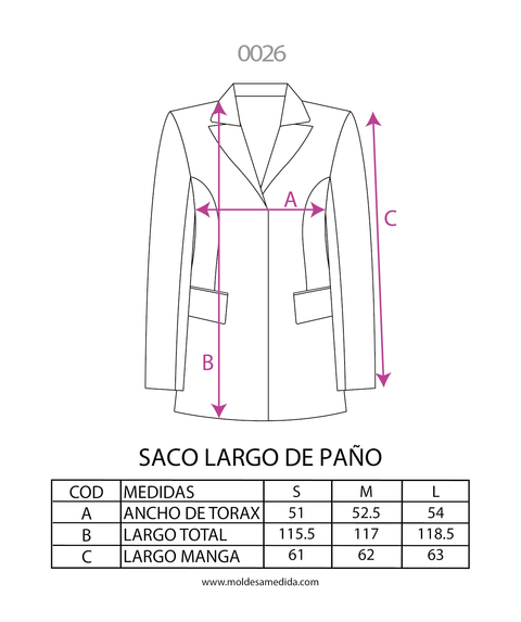 0026 | MOLDE SACO LARGO