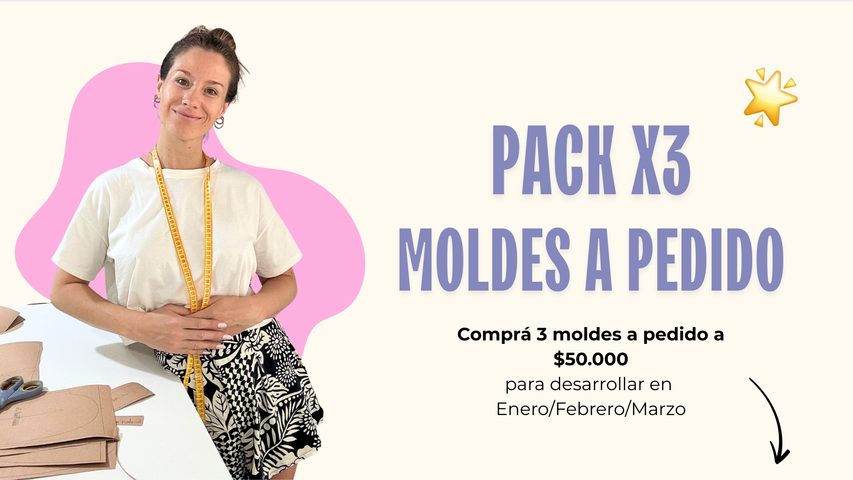 Pack X3 (Moldes a Pedido) Formato Digital