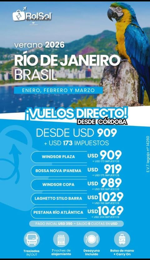 Vacaciones Verano en Rio de Janeiro