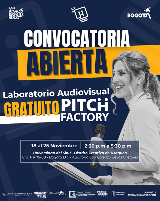 CONVOCATORIA ABIERTA: PITCH FACTORY BOGOTÁ