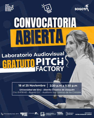 CONVOCATORIA ABIERTA: PITCH FACTORY BOGOTÁ