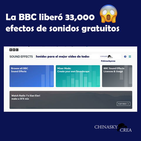 La BBC liberó 33,000 efectos de sonidos gratuitos