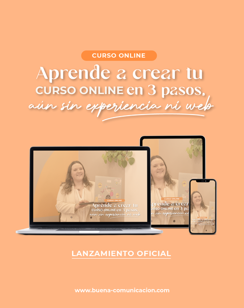 Aprende a crear tu curso online en 3 pasos, aún sin experiencia ni web