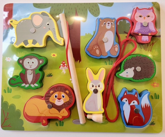 Juego Magnético de Madera - Animales del Bosque