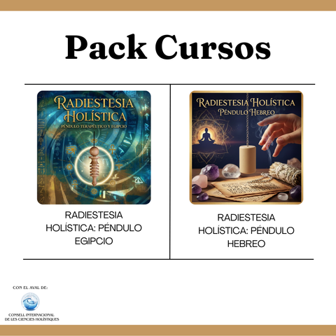Pack Radiestesia: Péndulo Egipcio y Péndulo Hebreo