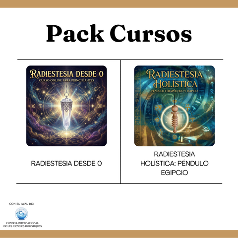 Pack Radiestesia: Radiestesia desde 0 y Péndulo Egipcio
