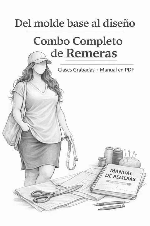 Del Molde Base al Diseño: Combo Completo de Remeras