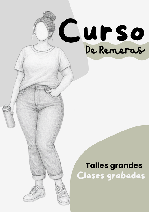 Curso online de Remeras TALLES GRANDES 
