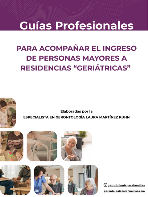 💜 Guías Profesionales para Acompañar el ingreso a Residencias 