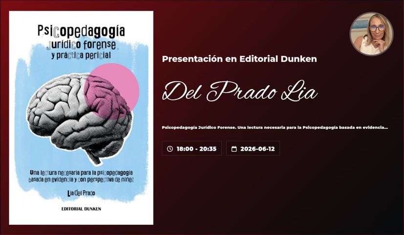 Presentacion Libro Psicopedagogia Juridico Forense y Parctica Procesal- En Editorial DUNKEN