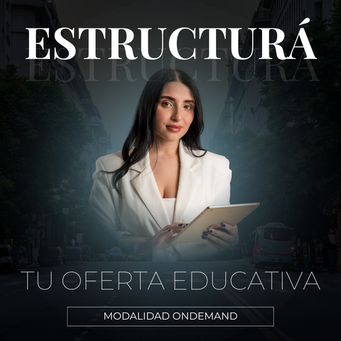 ESTRUCTURÁ TU OFERTA EDUCATIVA