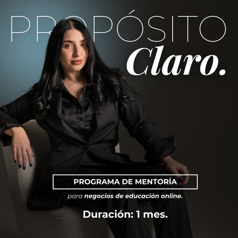 MENTORING PROPÓSITO CLARO: Proceso de Mentoría Estratégica 