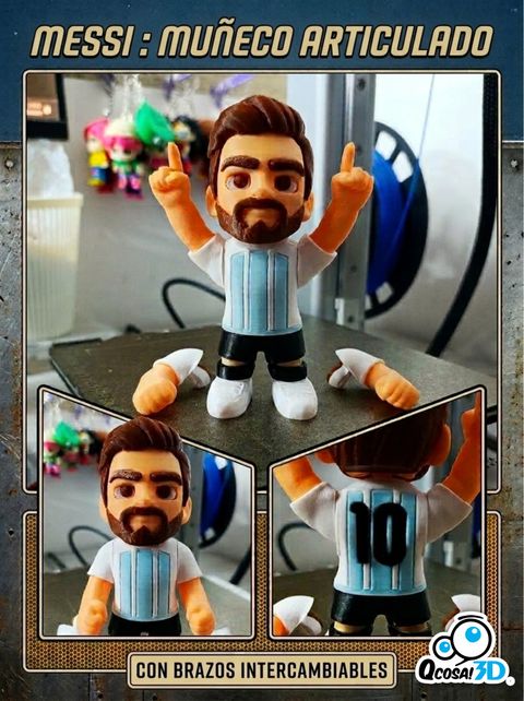 MESSI ARTICULADO CON BRAZOS INTERCAMBIABLES