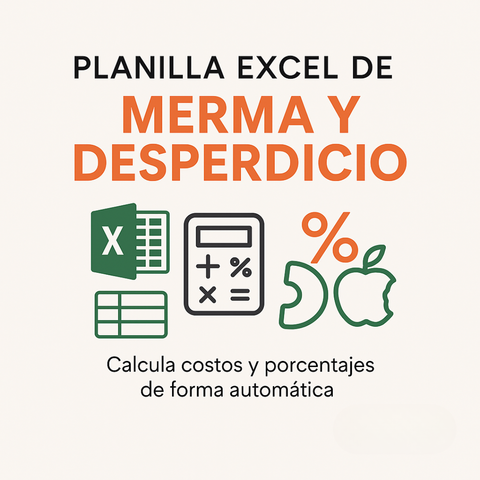 Planilla mágica de merma y descarte