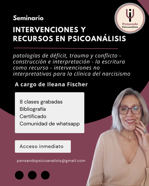 Intervenciones y recursos en el psicoanálisis con adultos 