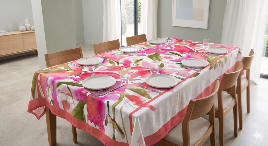 Mantel grande de tropical Paula