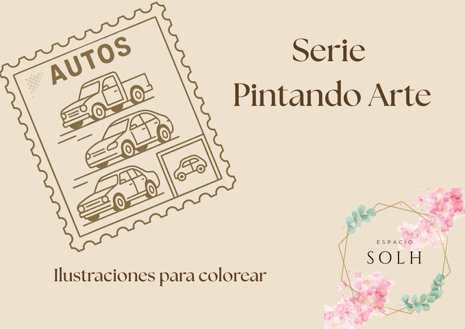 Ilustraciones para colorear - Vehículos - DIGITAL