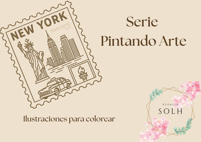 Ilustraciones para colorear - New York - DIGITAL