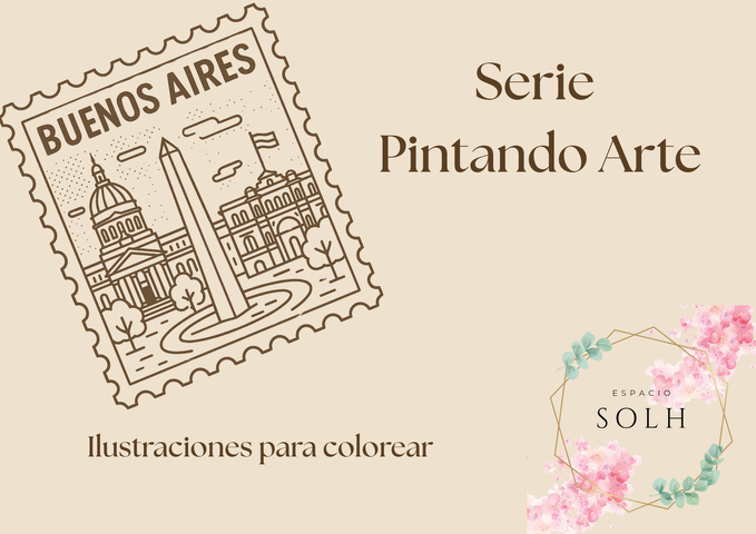 Ilustraciones para colorear - Buenos Aires - DIGITAL