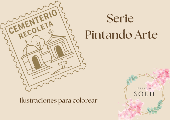 Ilustraciones para colorear - Cementerio de la Recoleta- DIGITAL