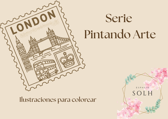 Ilustraciones para colorear - Londres - DIGITAL