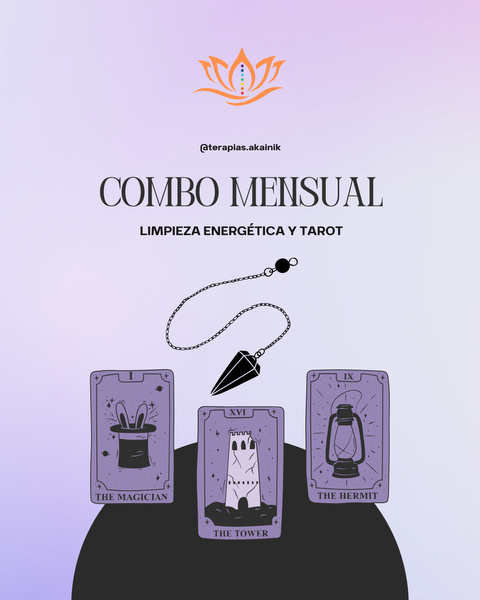 Combo mensual - Limpieza y tarot