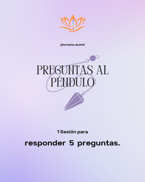 Preguntas al Péndulo - 5 preguntas
