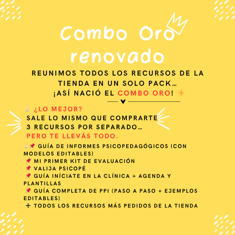 Combo Oro RENOVADO