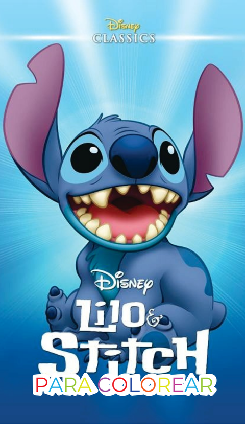  ¡Descargá gratis este kit de Stitch para pintar!