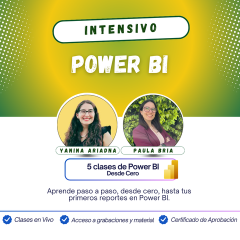 Curso Power BI desde 0 con Paula Bria y Yanina Ariadna
