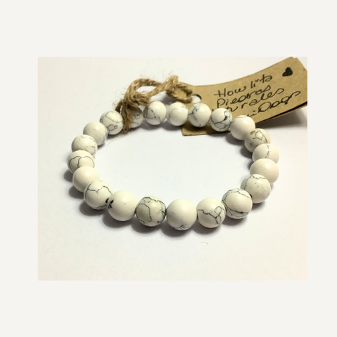 HOWLITA Pulsera piedras naturales