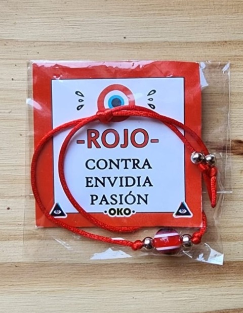 Pulsera hilo rojo con ojo Turco
