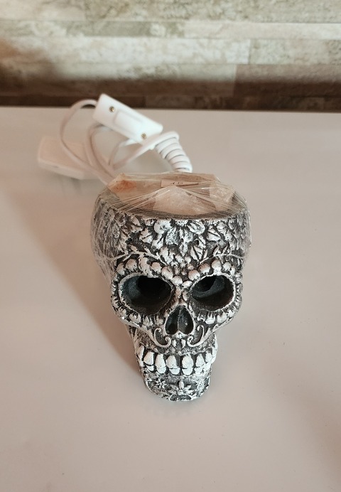 Lámpara de Sal - Calavera