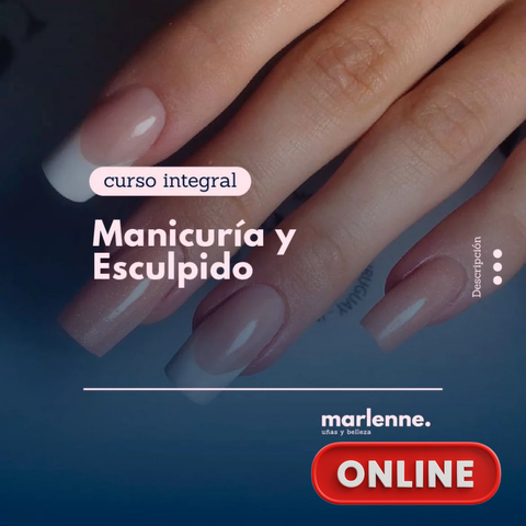Curso MANICURIA INTEGRAL DE UÑAS Y ESCULPIDO ONLINE 