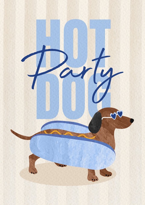 KIT IMPRIMIBLE HOT DOG PARTY CELESTE