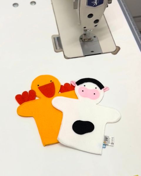 Títeres Planos de Animales - CURSO con videos paso a paso - Vaca y Chancho