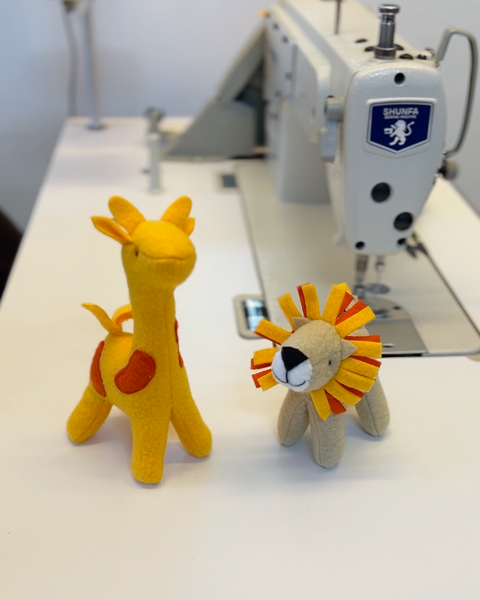 Animalitos de Sabana 1: León y Jirafa - CURSO con videos paso a paso