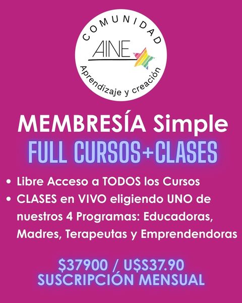Membresía Full Cursos + Clases - SIMPLE