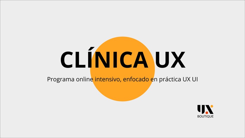 Clínica de Diseño UX